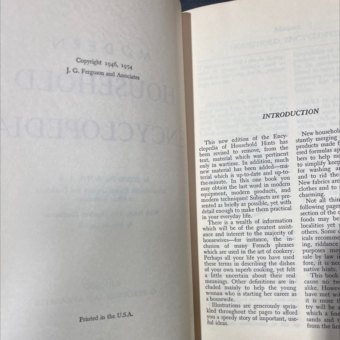 modern household encyclopedia book, by jessie de both, 1954 Hardcover image 3