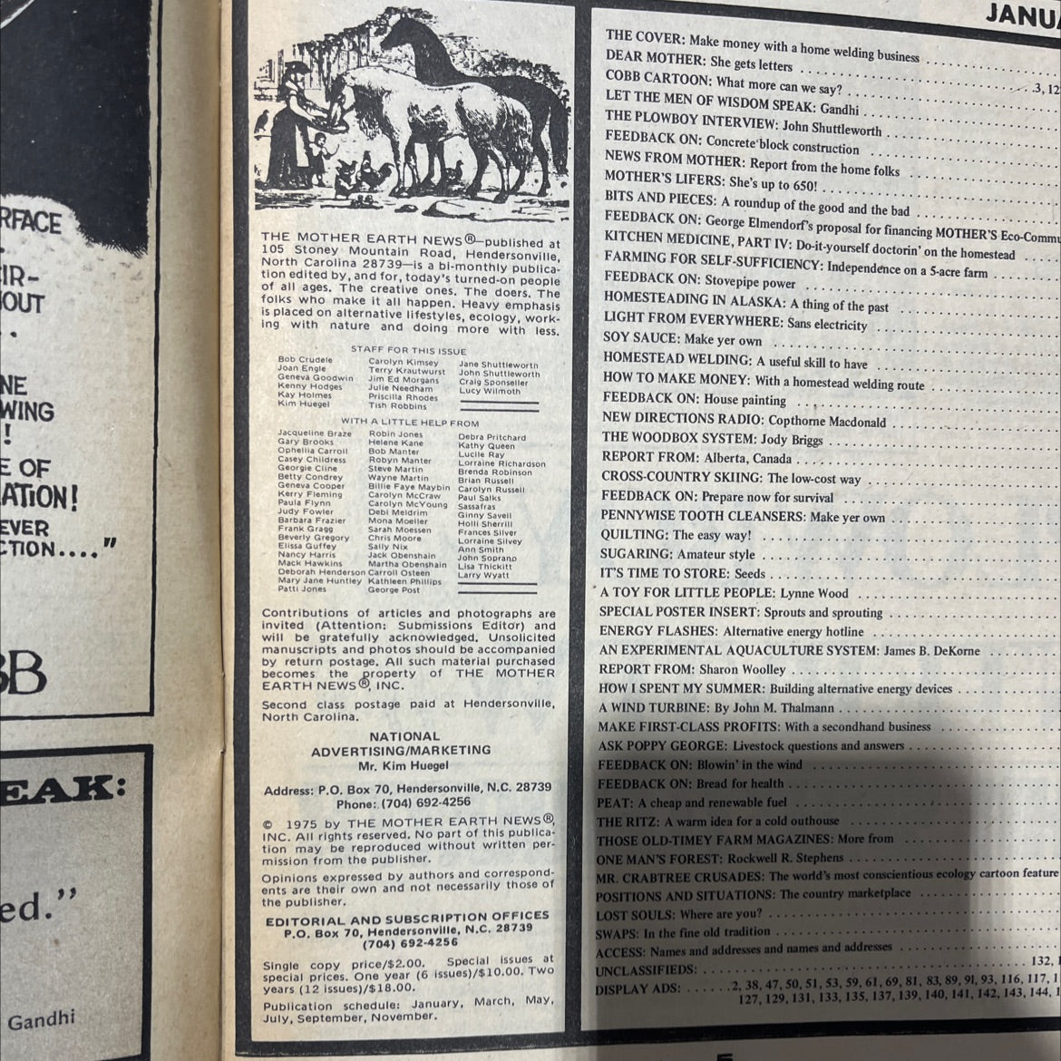 mother earth news book, by not stated, 1975 Paperback, Vintage, Folio image 3