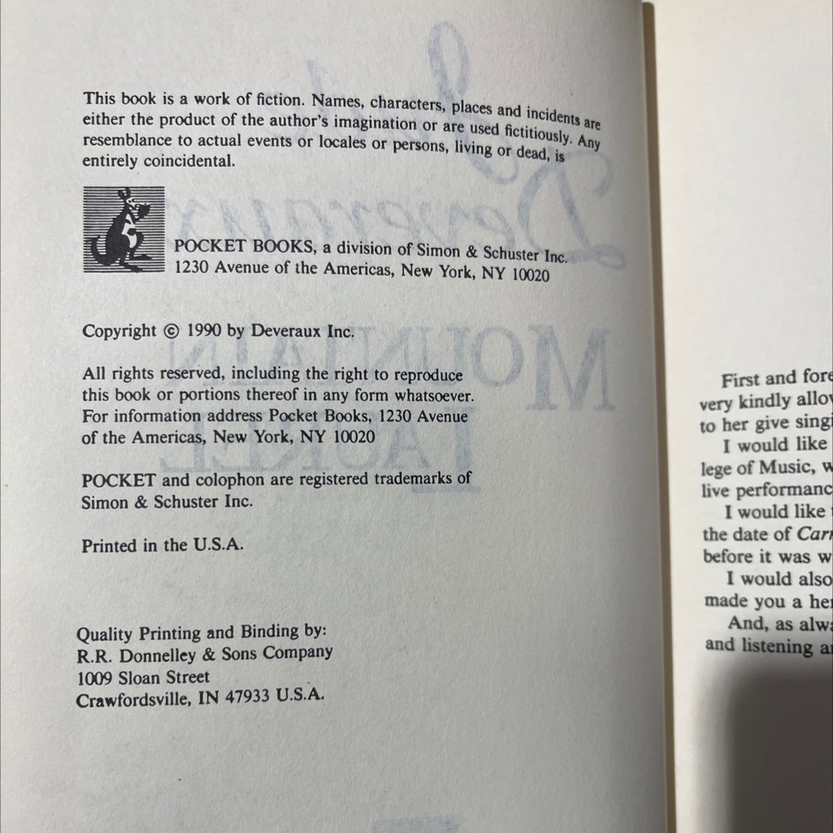 mountain laurel book, by jude deveraux, 1990 Hardcover image 3