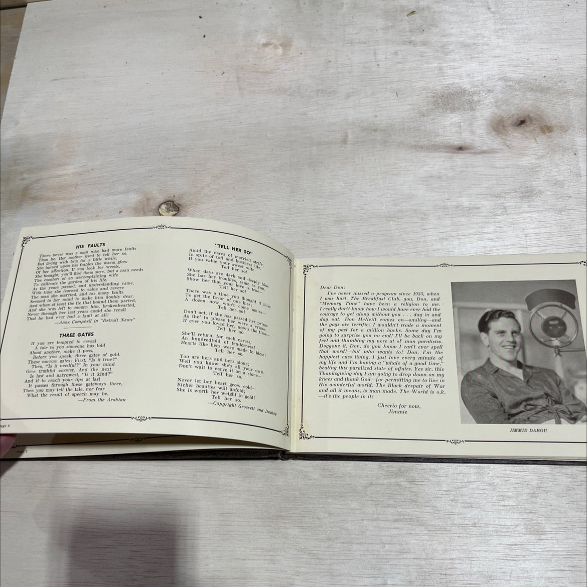 mr. don mcneill, esq. presents his breakfast club family album book, by Don McNeill, 1942 Hardcover image 4