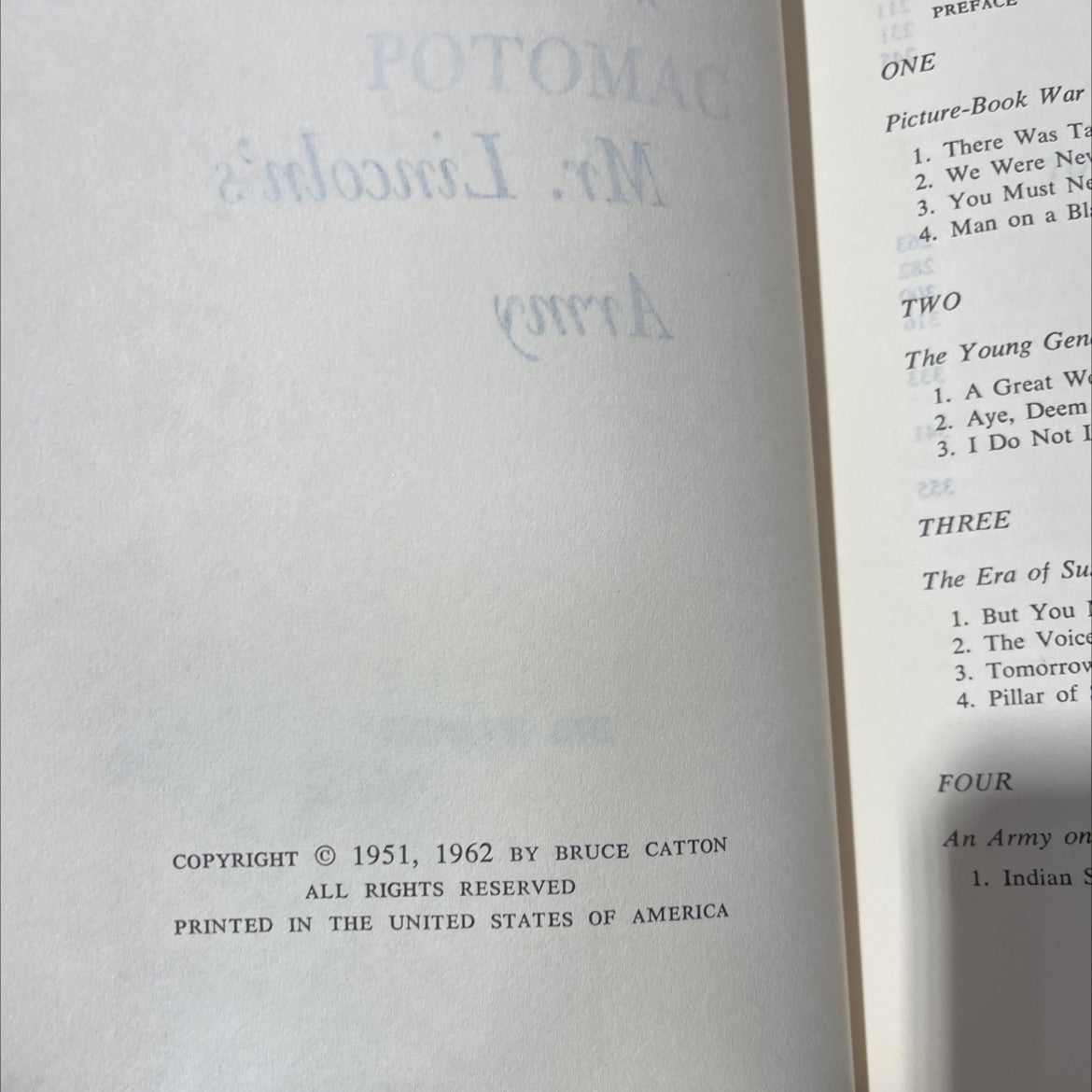 mr. lincoln's army book, by bruce catton, 1962 Hardcover image 3