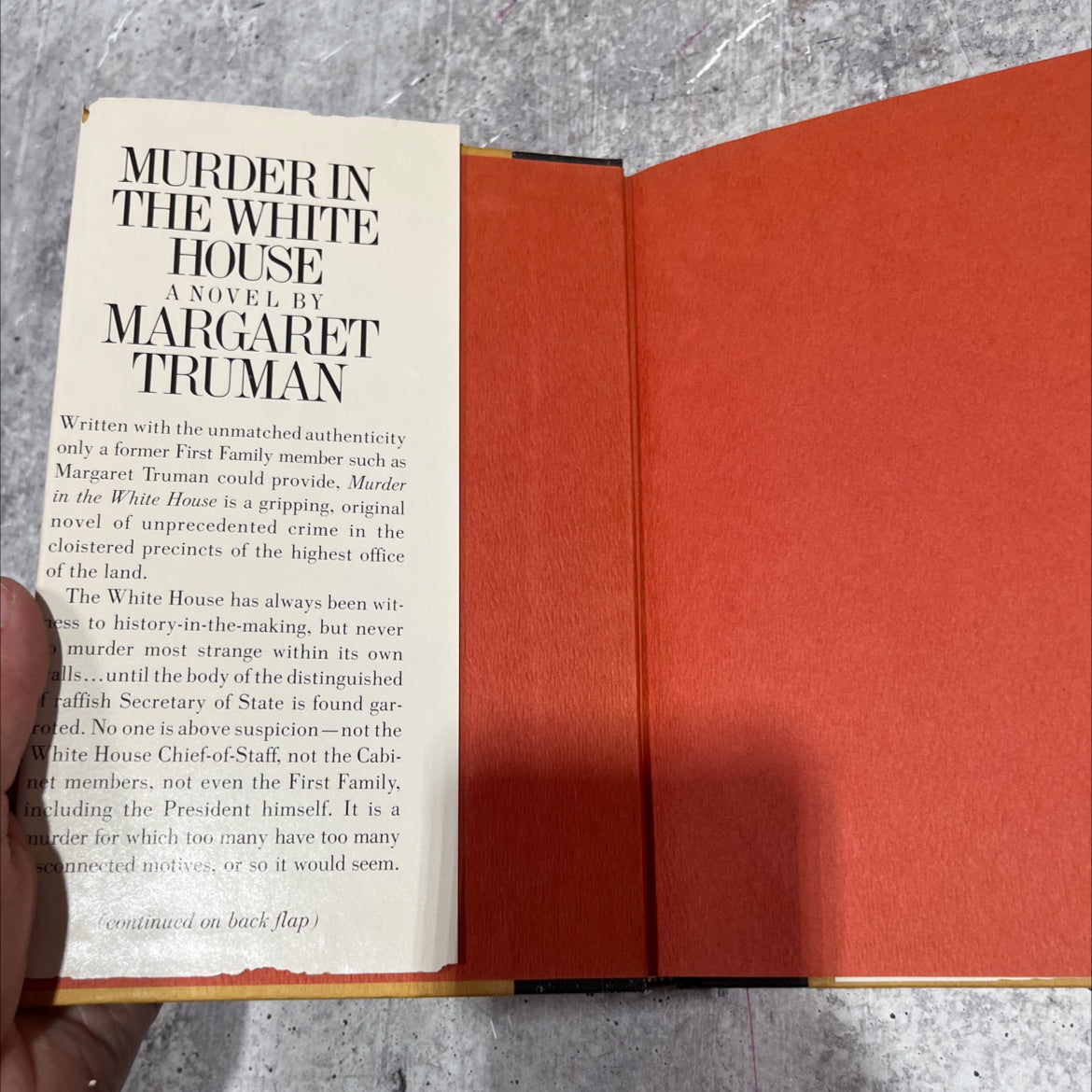 murder in the white house book, by Margaret Truman, 1980 Hardcover image 4