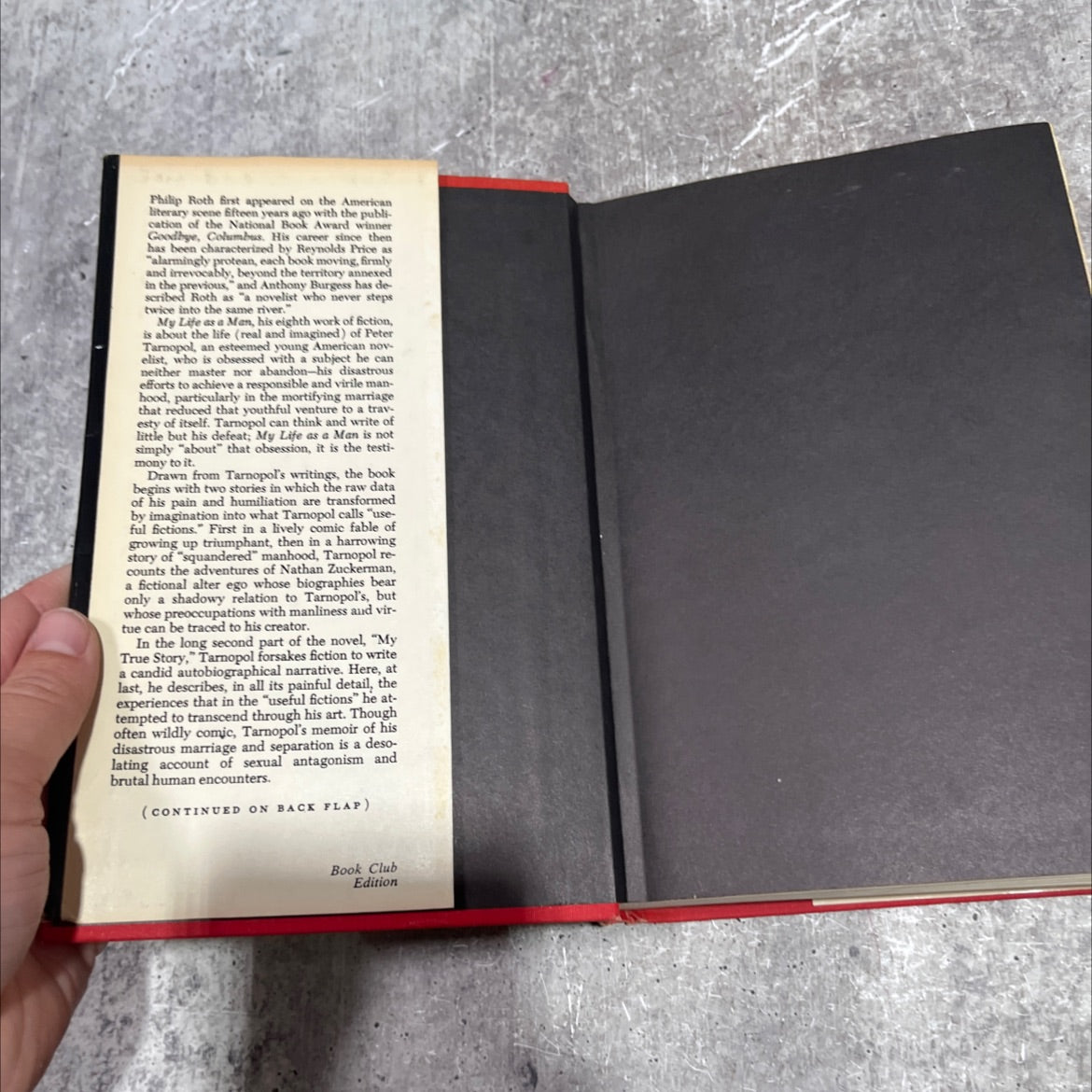 my life as a man book, by philip roth, 1974 Hardcover image 4