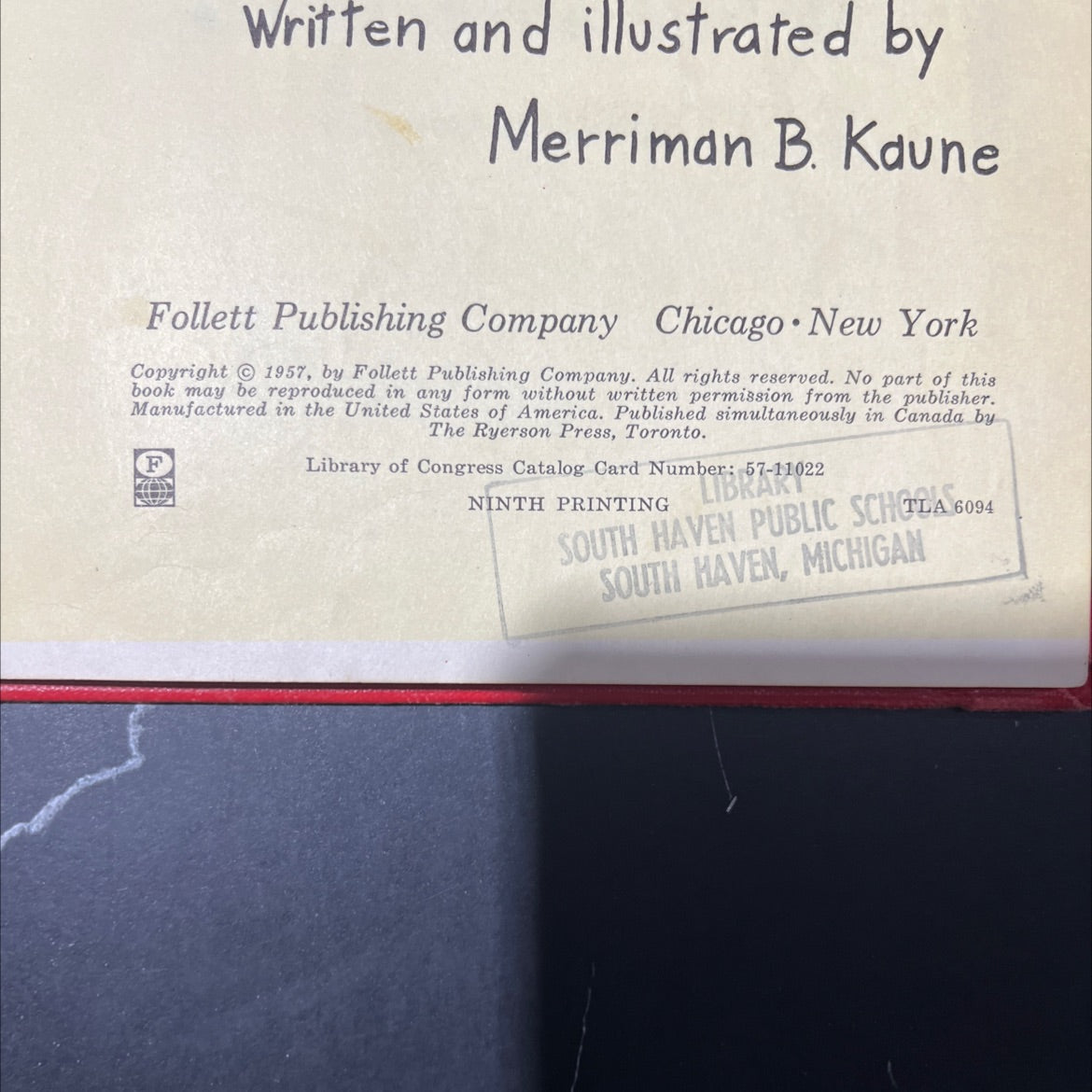 my own little house book, by merriman b. kaune, 1957 Hardcover image 3