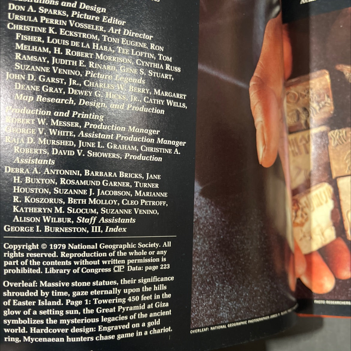 mysteries of the ancient world book, by National Geographic Society, 1979 Hardcover image 3