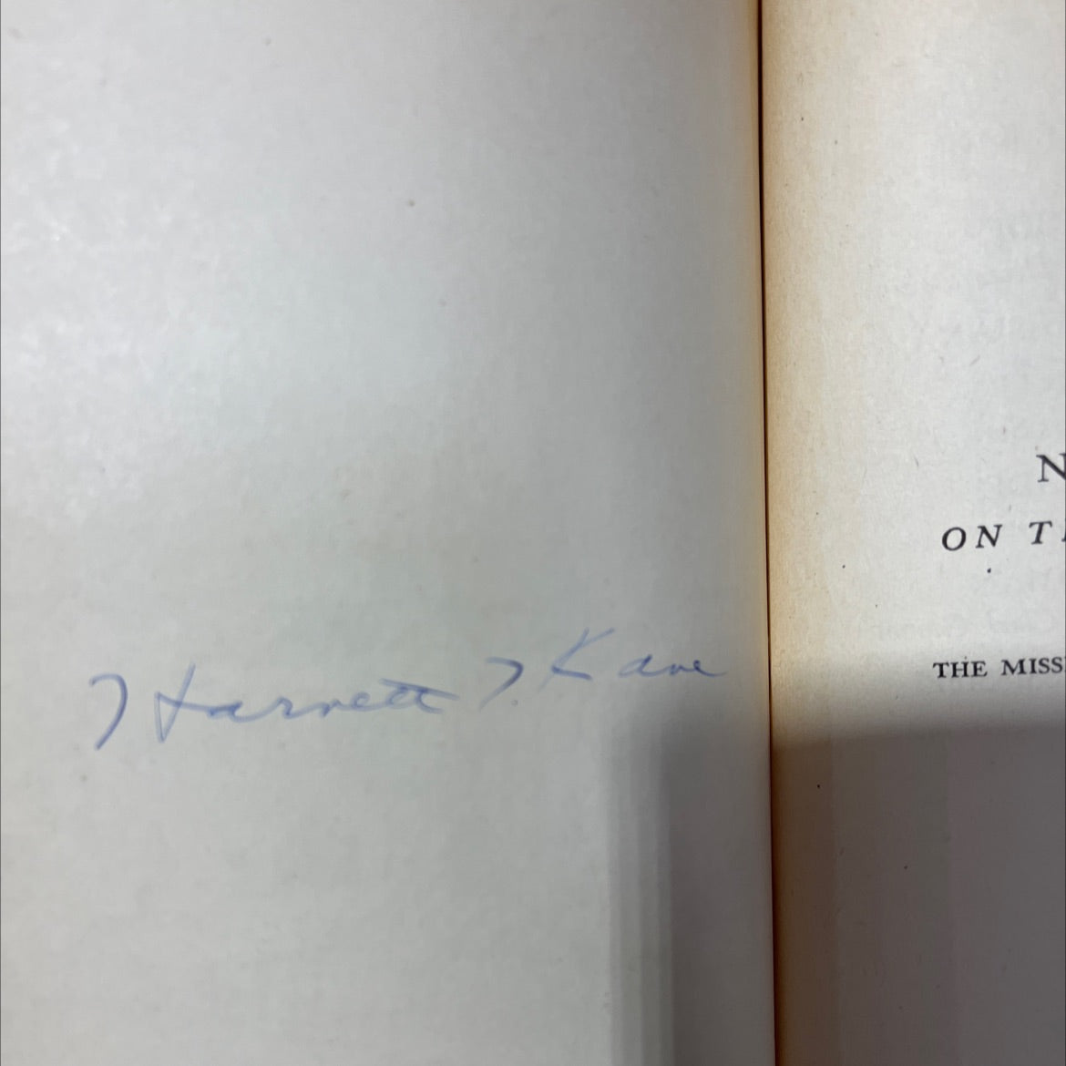 SIGNED natchez on the mississippi book, by harnett t. kane, 1947 Hardcover, Vintage image 4