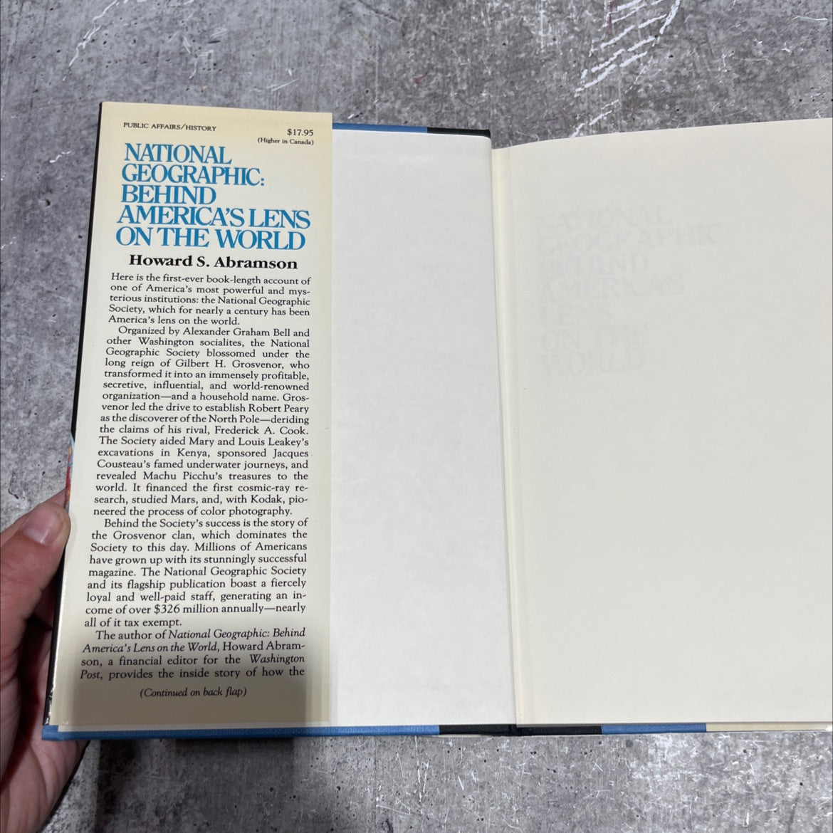 national geographic: behind america's lens on the world book, by howard s. abramson, 1987 Hardcover image 4