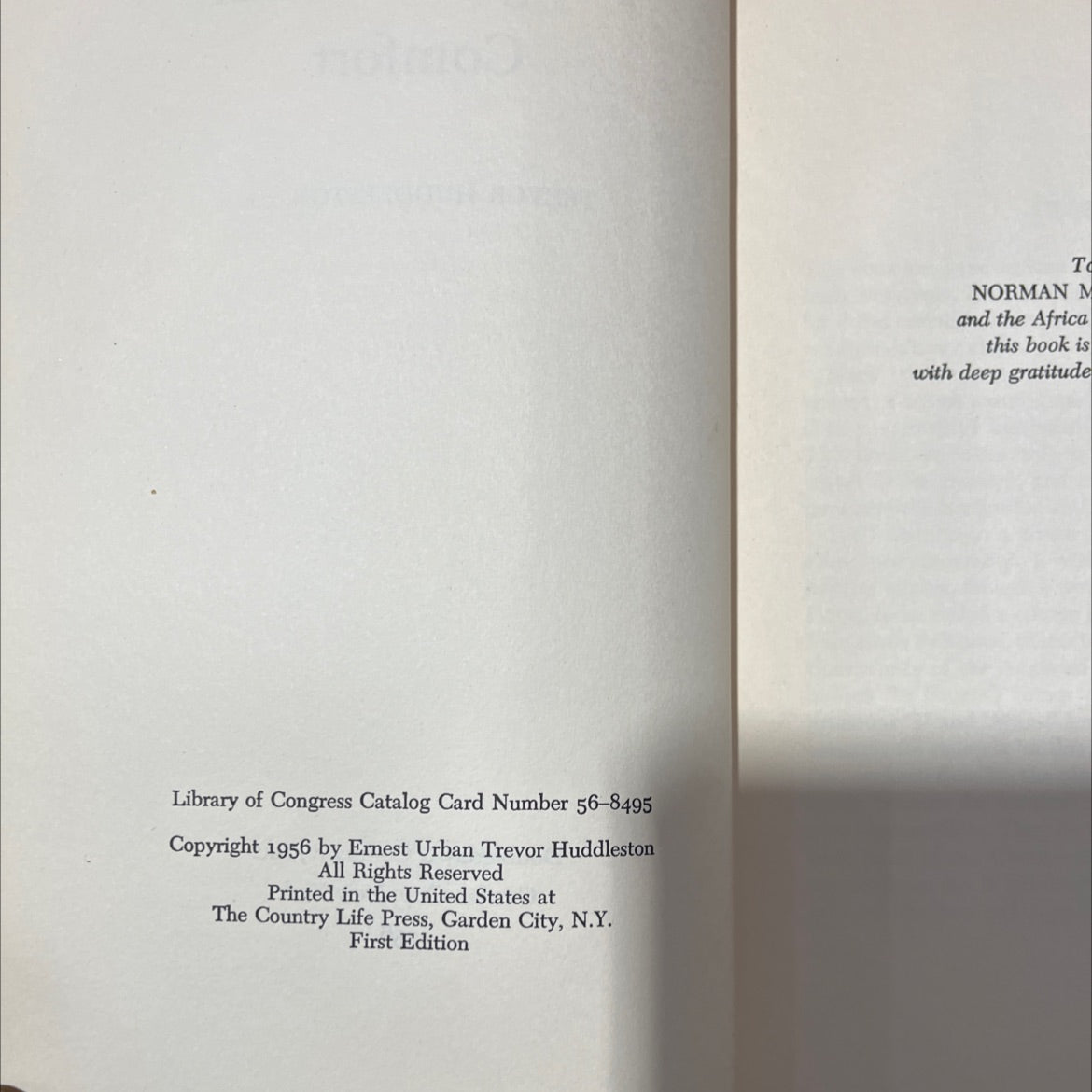 naught for your comfort book, by trevor huddleston, 1956 Hardcover image 3