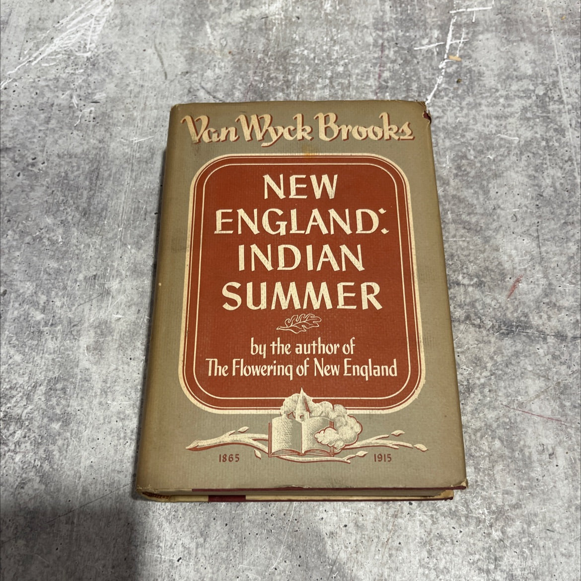 new england: indian summer, 1865-1915 book, by van wyck brooks