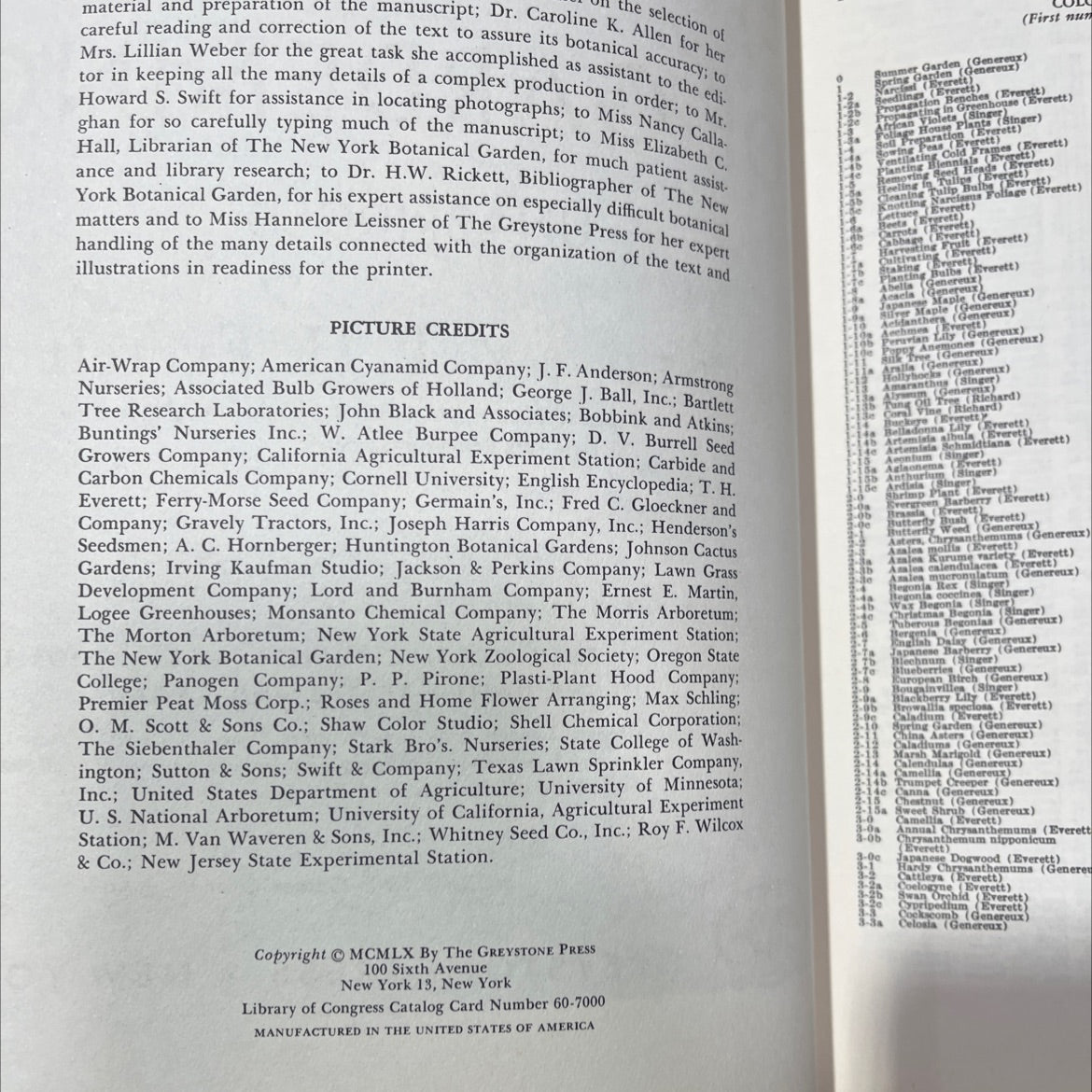 new illustrated encyclopedia of gardening unabriged book, by t. h. everett, 1960 Hardcover image 3