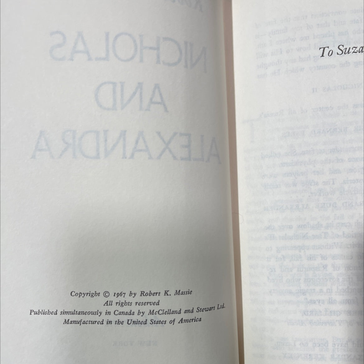 nicholas and alexandra book, by Robert K. Massie, 1967 Hardcover image 3