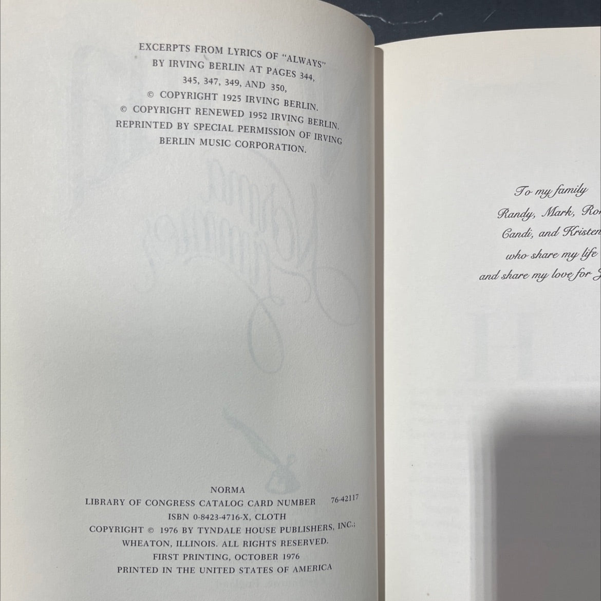 norma book, by unknown, 1976 Hardcover image 3