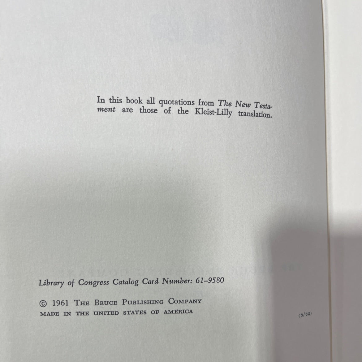 now! book, by rev. m. raymond, o.c.s.o., 1961 Hardcover image 3