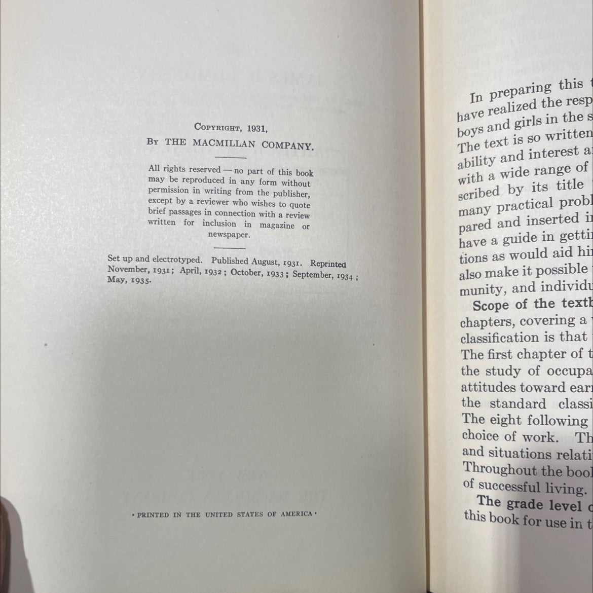 occupations through problems book, by james b. edmonson, arthur dondineau, 1935 Hardcover image 3