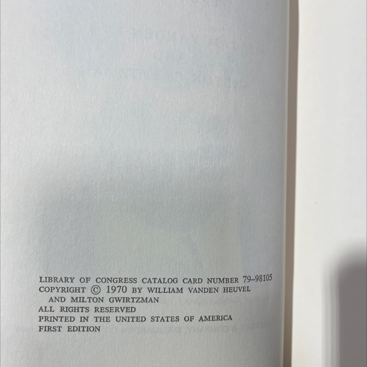 on his own robert f. kennedy 1964-1968 book, by william vanden heuvel and milton gwirtzman, 1970 Hardcover image 3