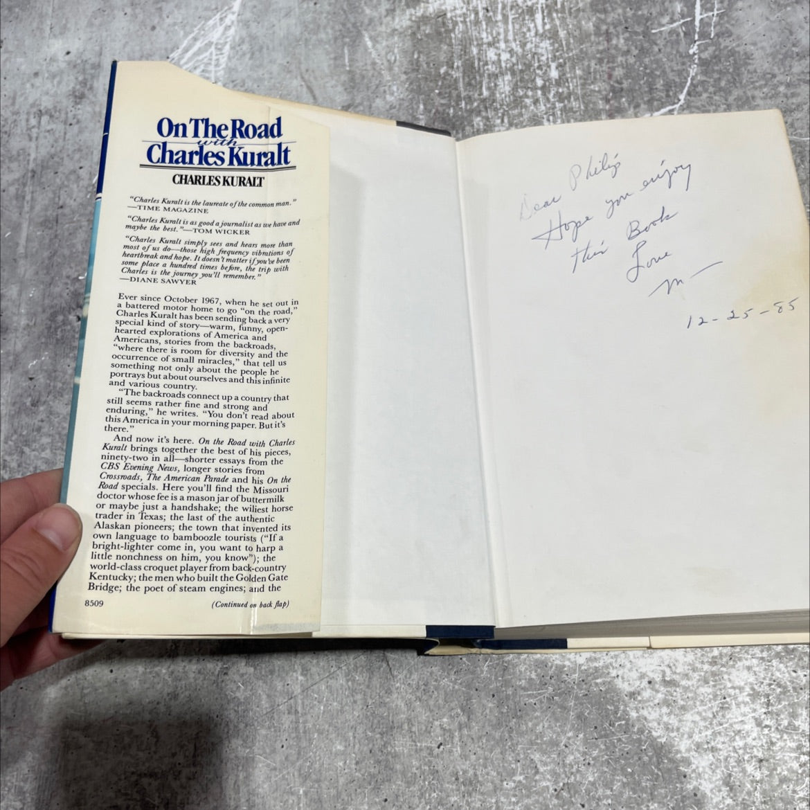 on the road with charles kuralt book, by charles kuralt, 1985 Hardcover image 4