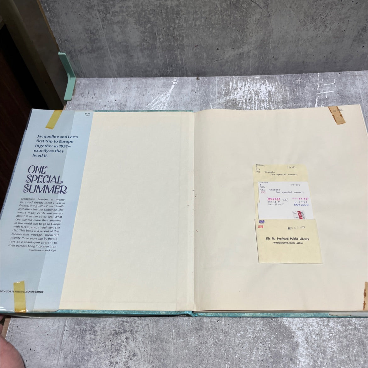 one special summer book, by Jacqueline and Dee Bonnier, 1974 Leather image 4