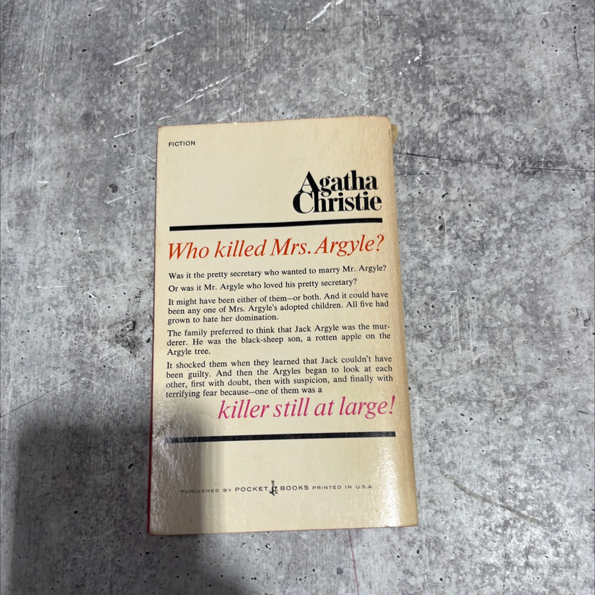 ordeal by innocence book, by agatha christie, 1959 Paperback image 4