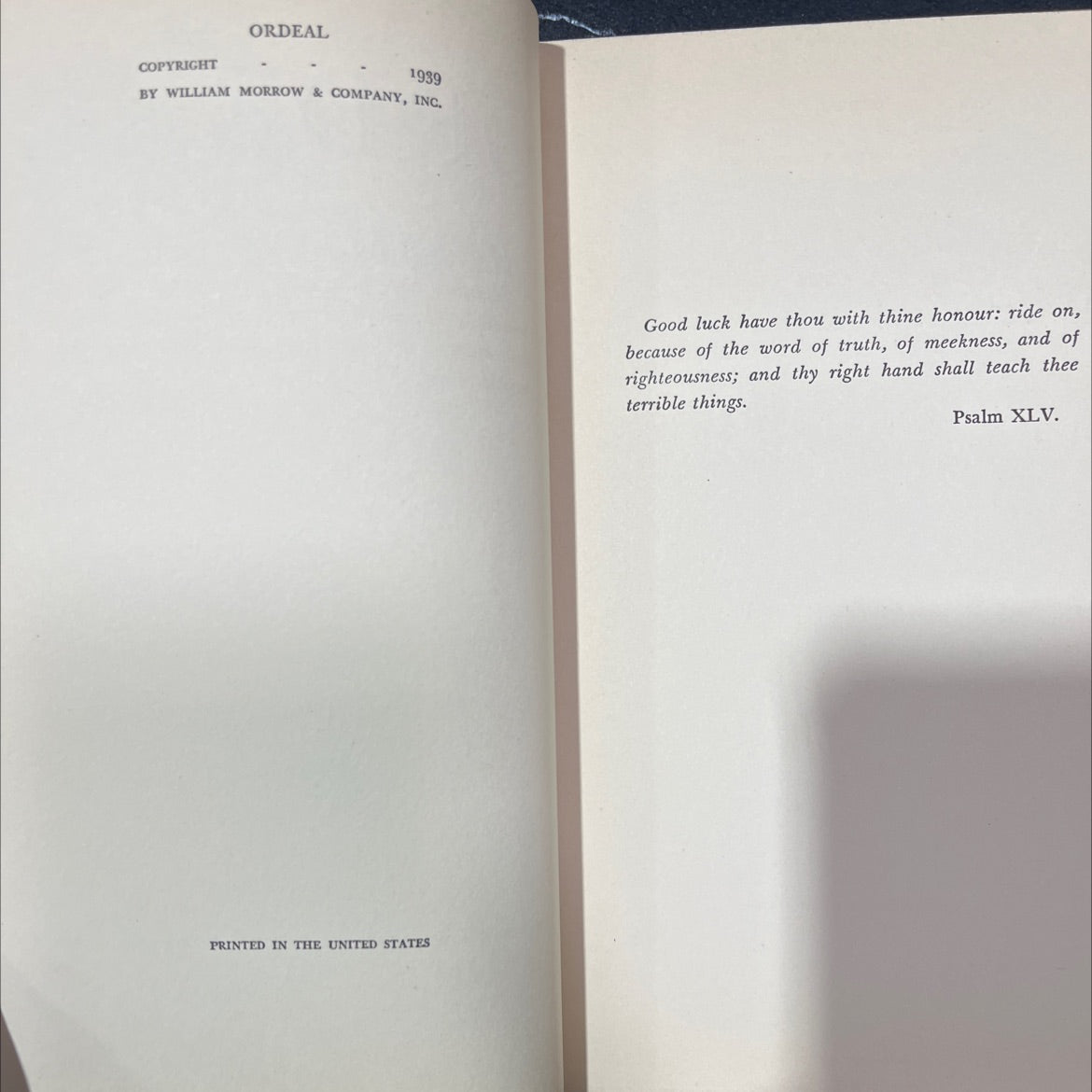 ordeal book, by nevil shute, 1989 Hardcover, Vintage image 3