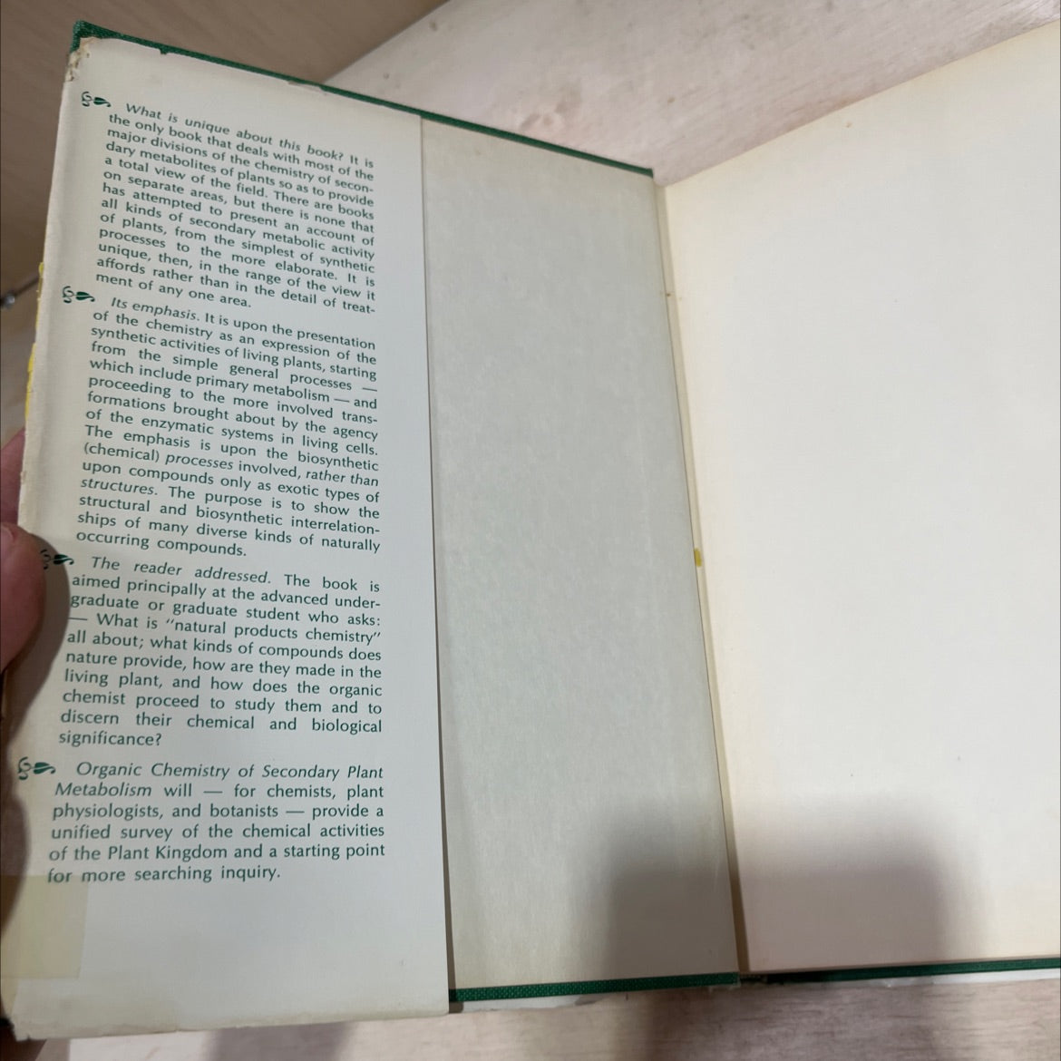 organic chemistry of secondary plant metabolism book, by T. A. Geissman, D. H. G. Crout, 1969 Hardcover image 4