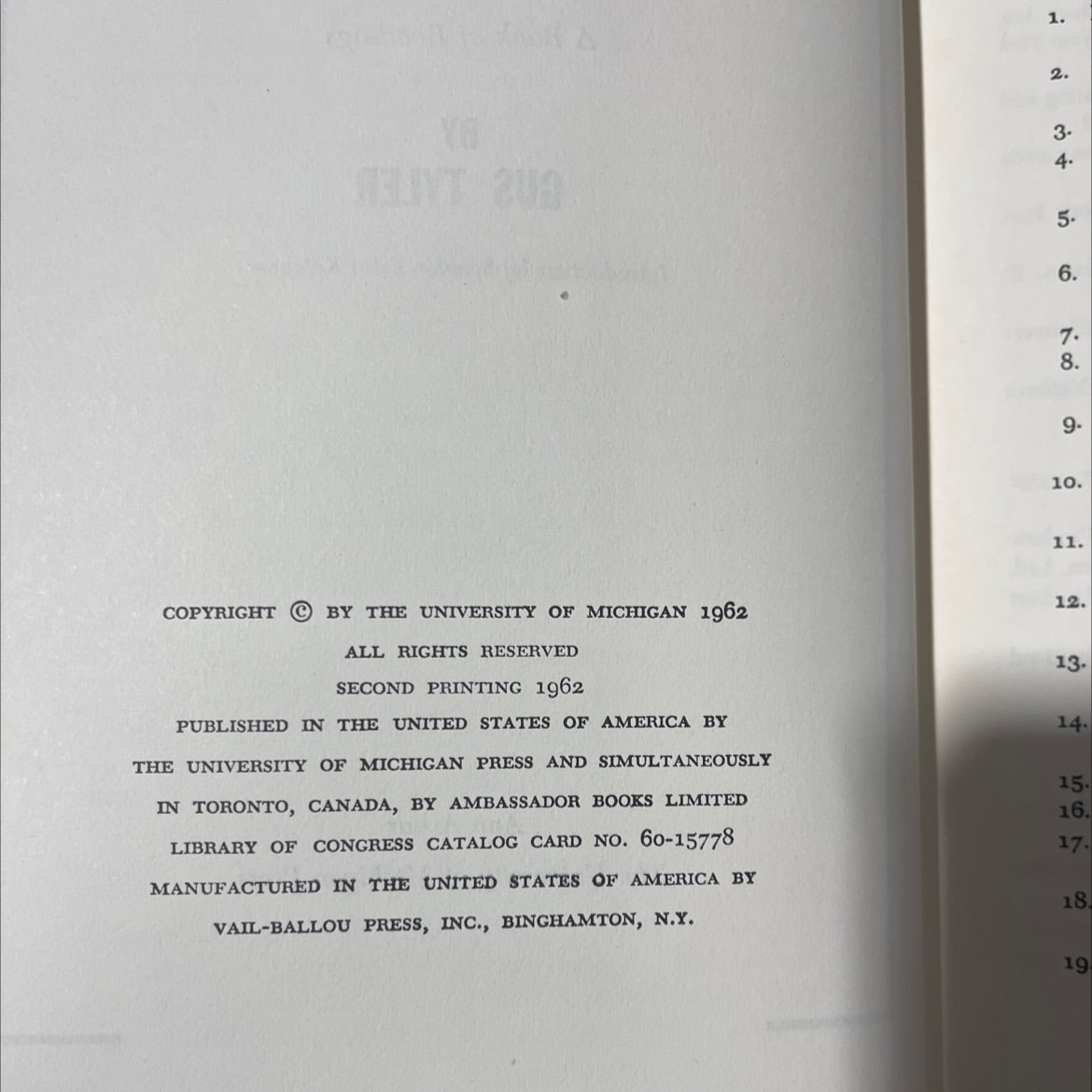 organized crime in america a book of readings book, by gus tyler, 1962 Hardcover image 3