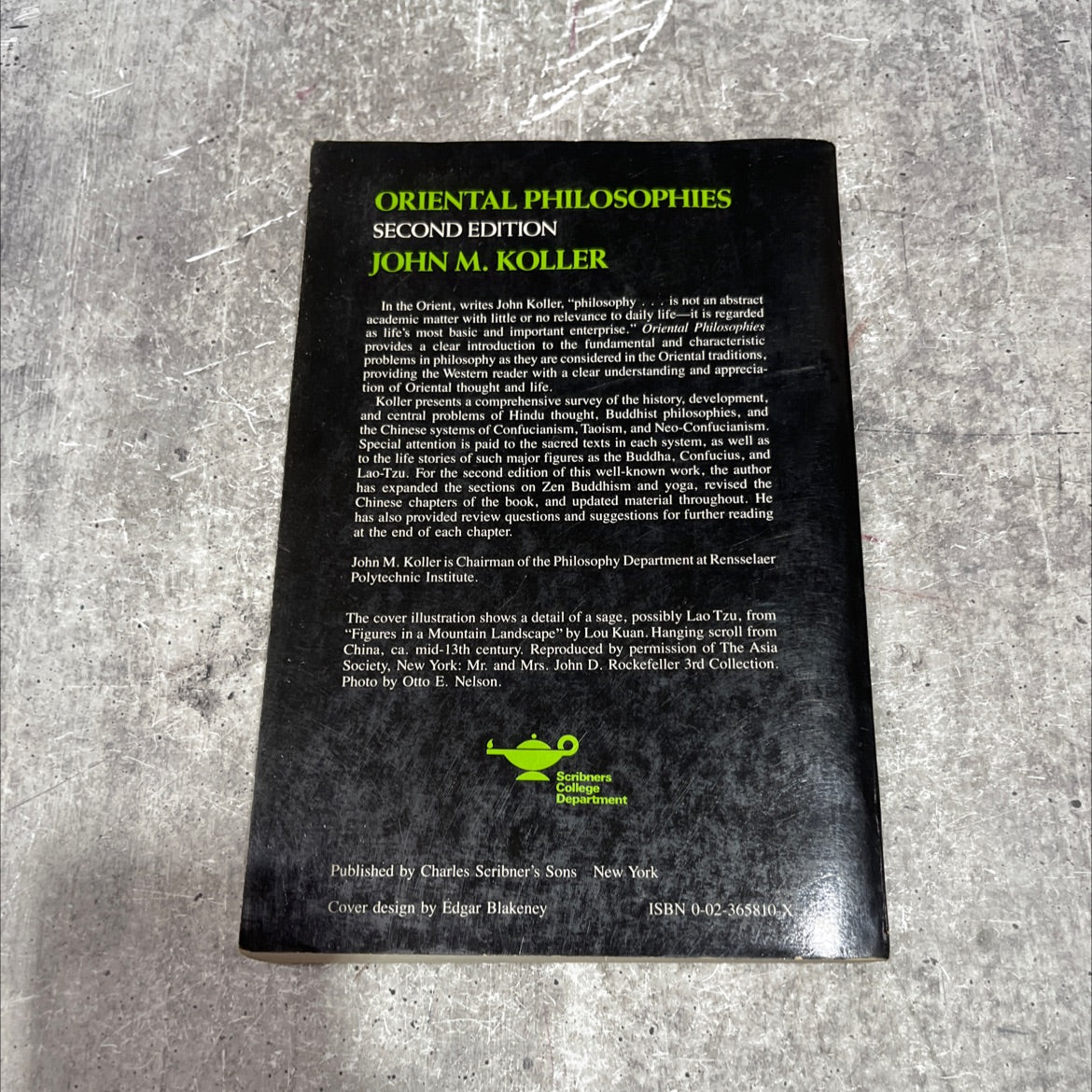 oriental philosophies book, by John M. Koller, 1985 Paperback image 4