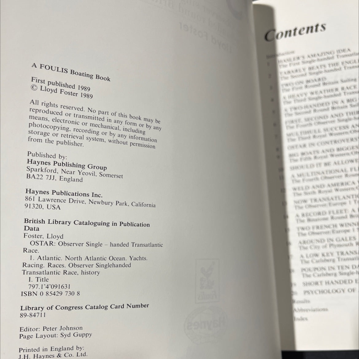 ostar the full story of the observer single-handed transatlantic and the two-handed round britain races book, by lloyd image 3