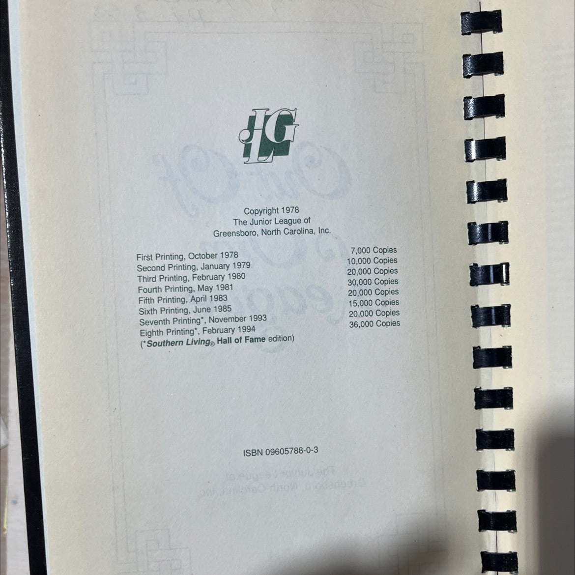 out of our league book, by The Junior League of Greensboro, North Carolina, Inc., 1994 Hardcover image 3