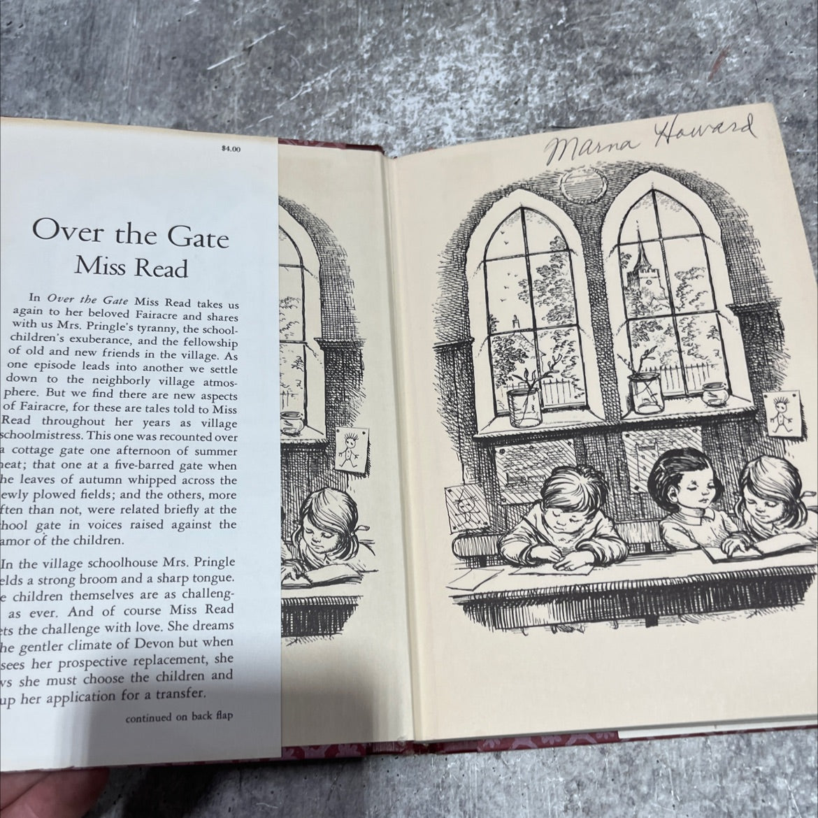 over the gate book, by miss read, 1965 Hardcover image 4