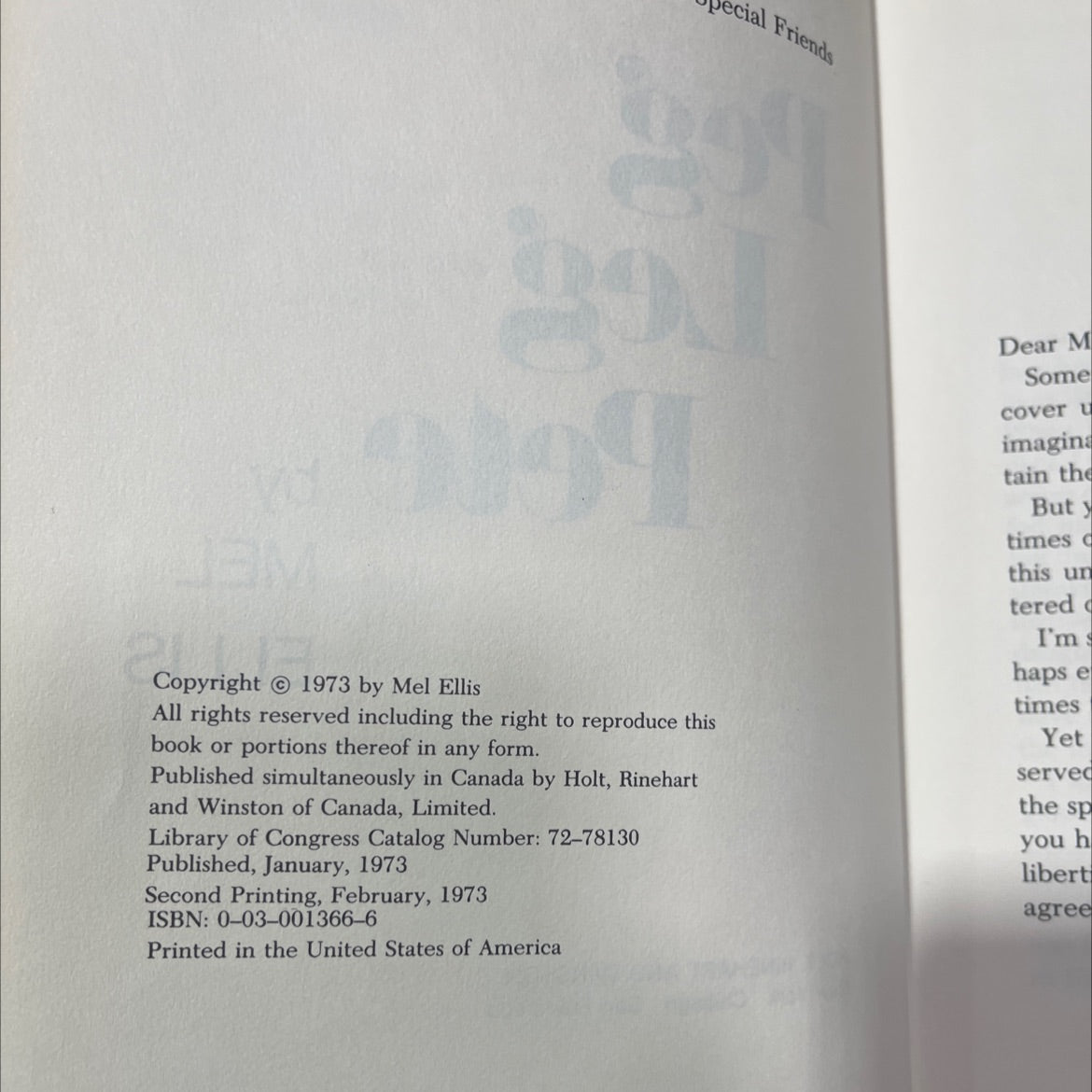 peg leg pete book, by mel ellis, 1973 Hardcover image 3