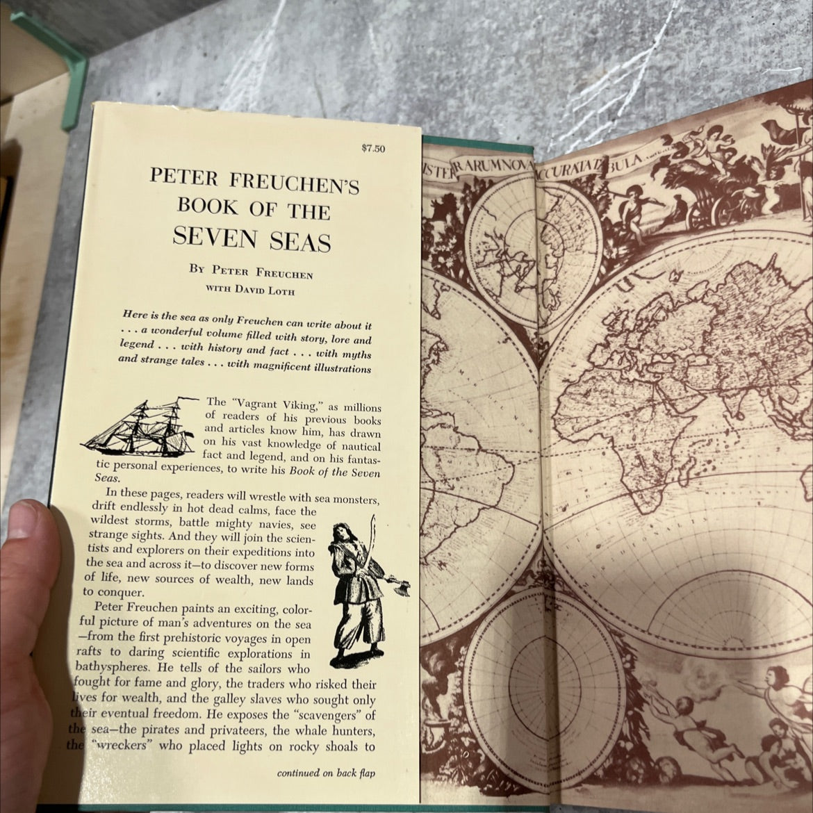peter freuchen's book of the seven seas book, by peter freuchen with david loth, 1957 Hardcover image 4