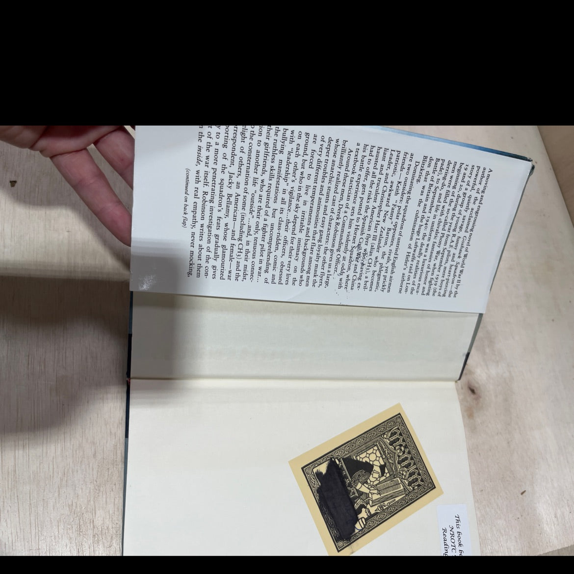 piece of cake book, by Derek Robinson, 1984 Hardcover image 4