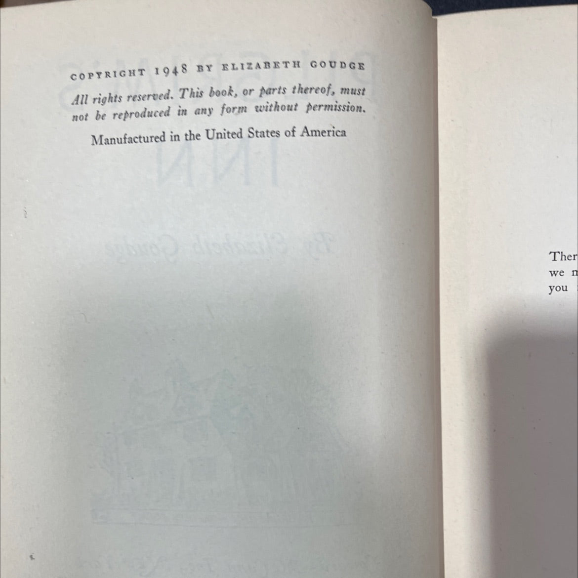 pilgrim's inn book, by elizabeth goudge, 1948 Hardcover image 3