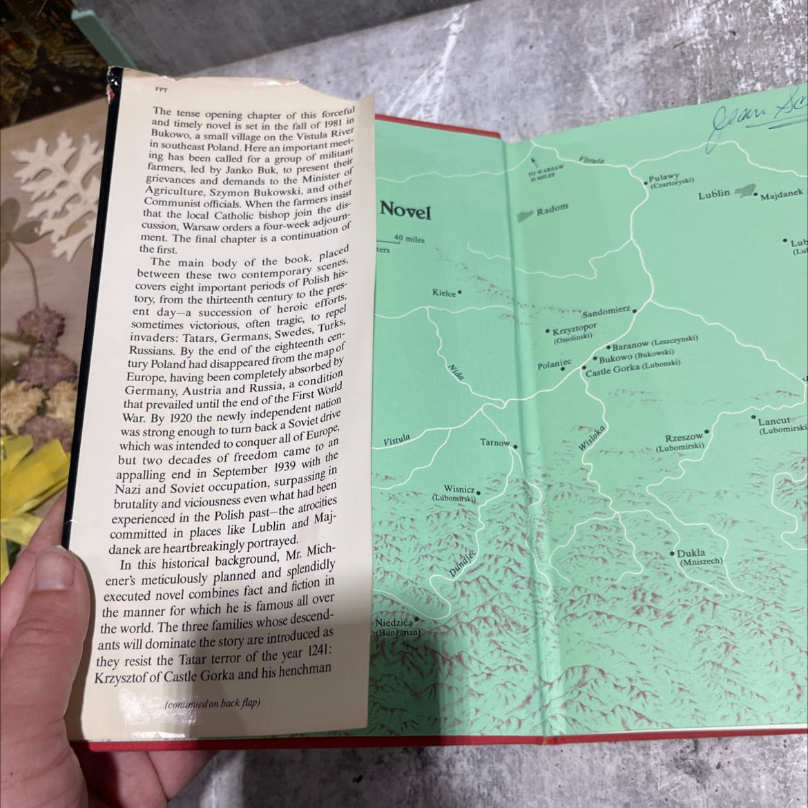 poland book, by james a. michener, 1983 Hardcover image 4