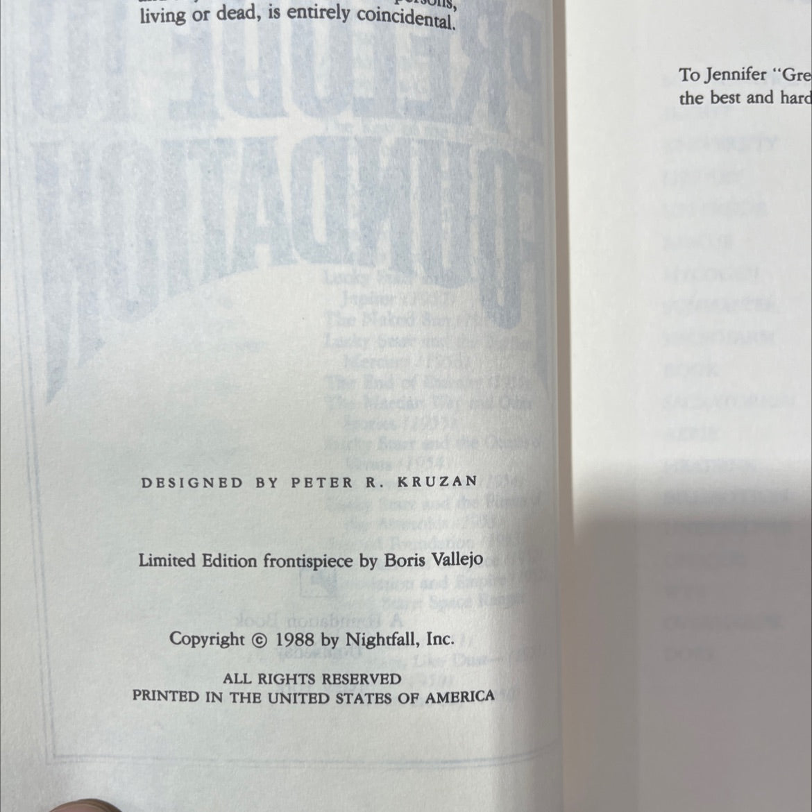 prelude to foundation book, by isaac asimov, 1988 Hardcover image 3