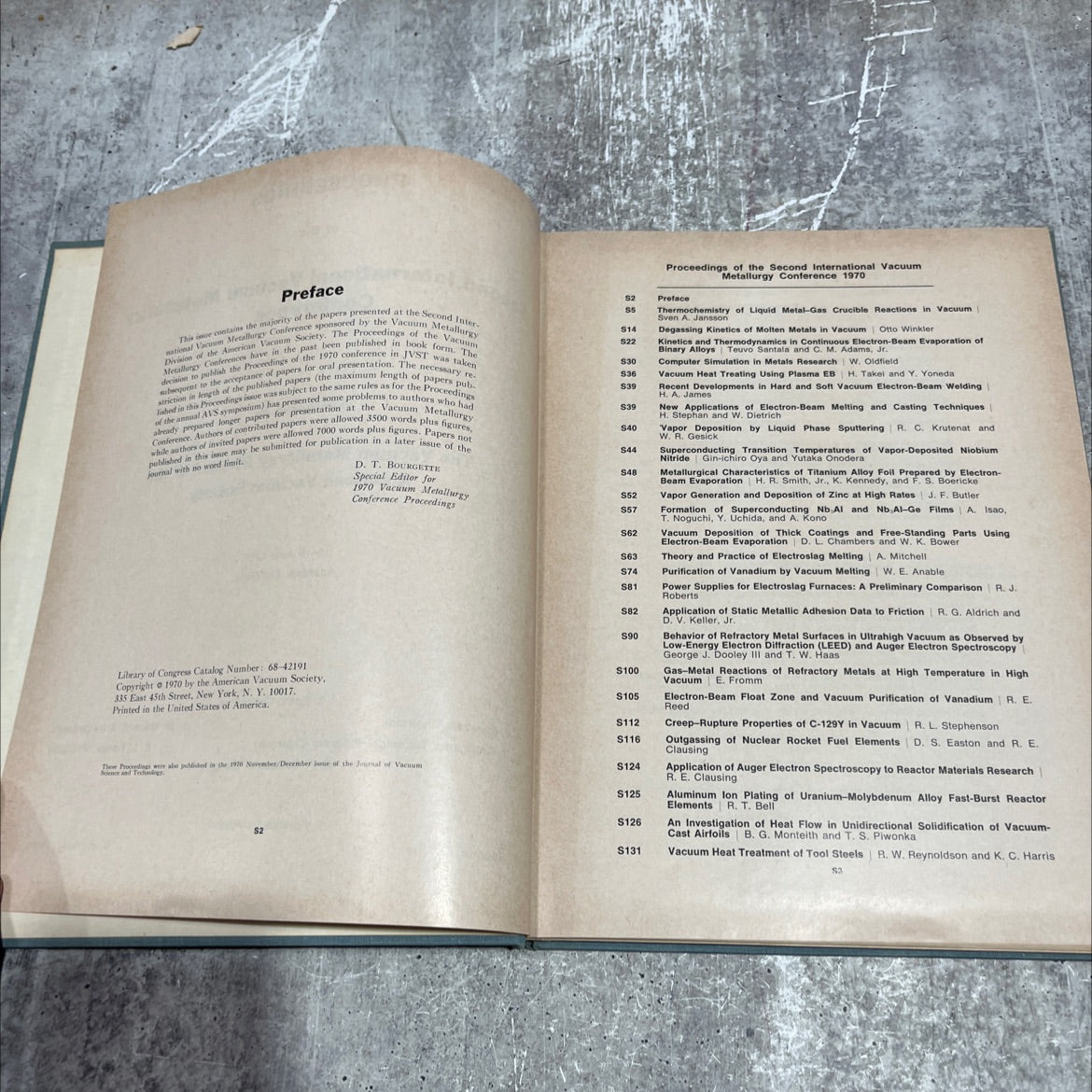 proceedings of the second international vacuum metallurgy conference book, by unknown, 1970 Hardcover image 4