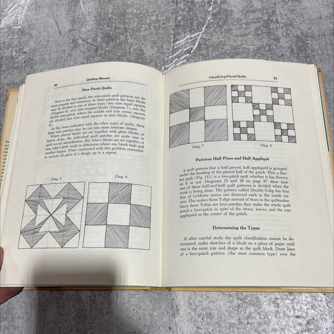 quilting manual designer's boutique book, by dolores a. hinson, 1970 Hardcover image 4