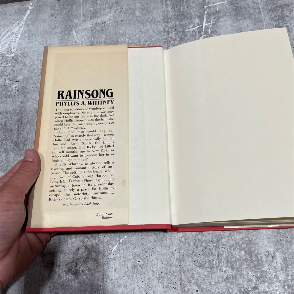 rainsong book, by Phyllis A. Whitney, 1984 Hardcover image 4