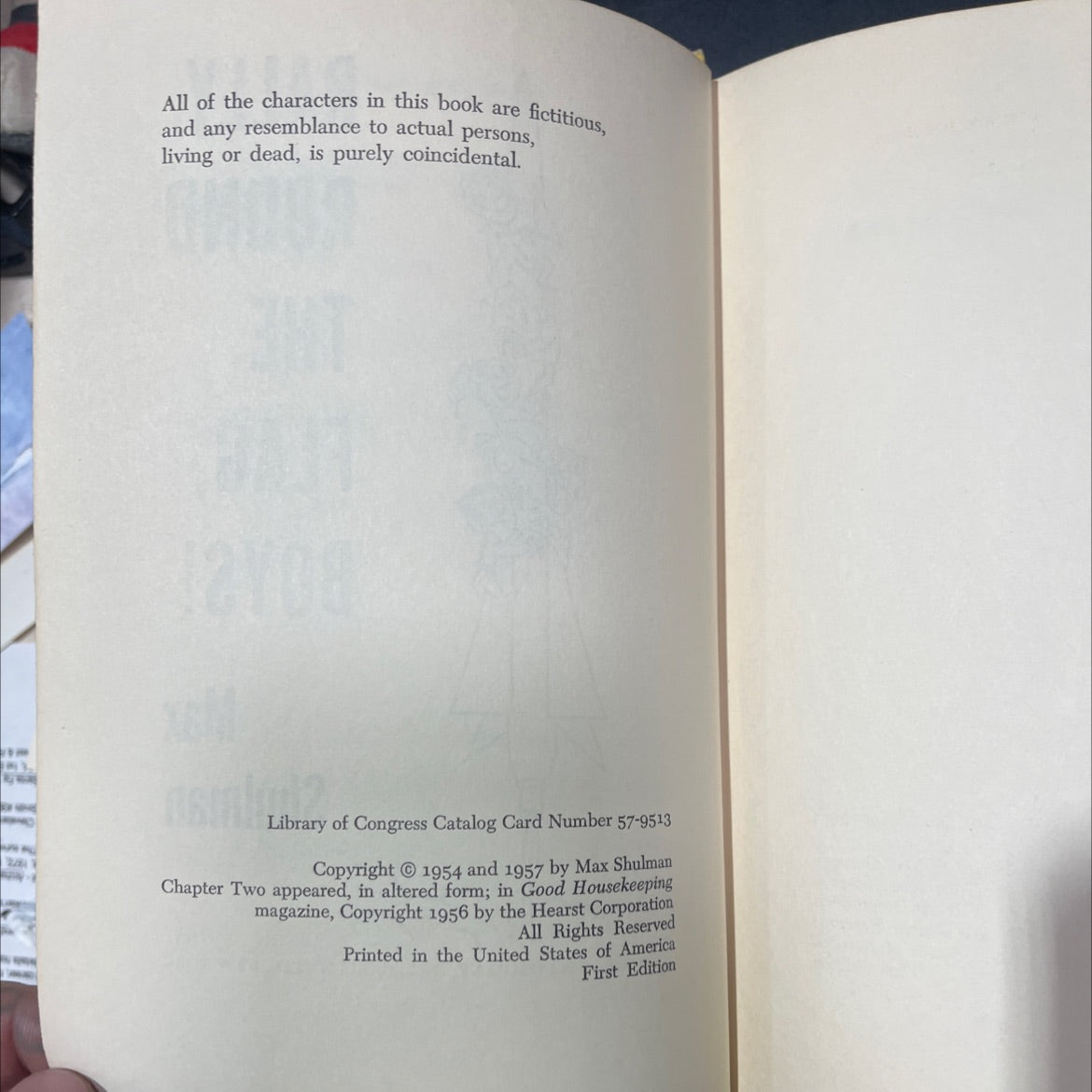 rally round the flag, boys! book, by Max Shulman, 1957 Hardcover image 3