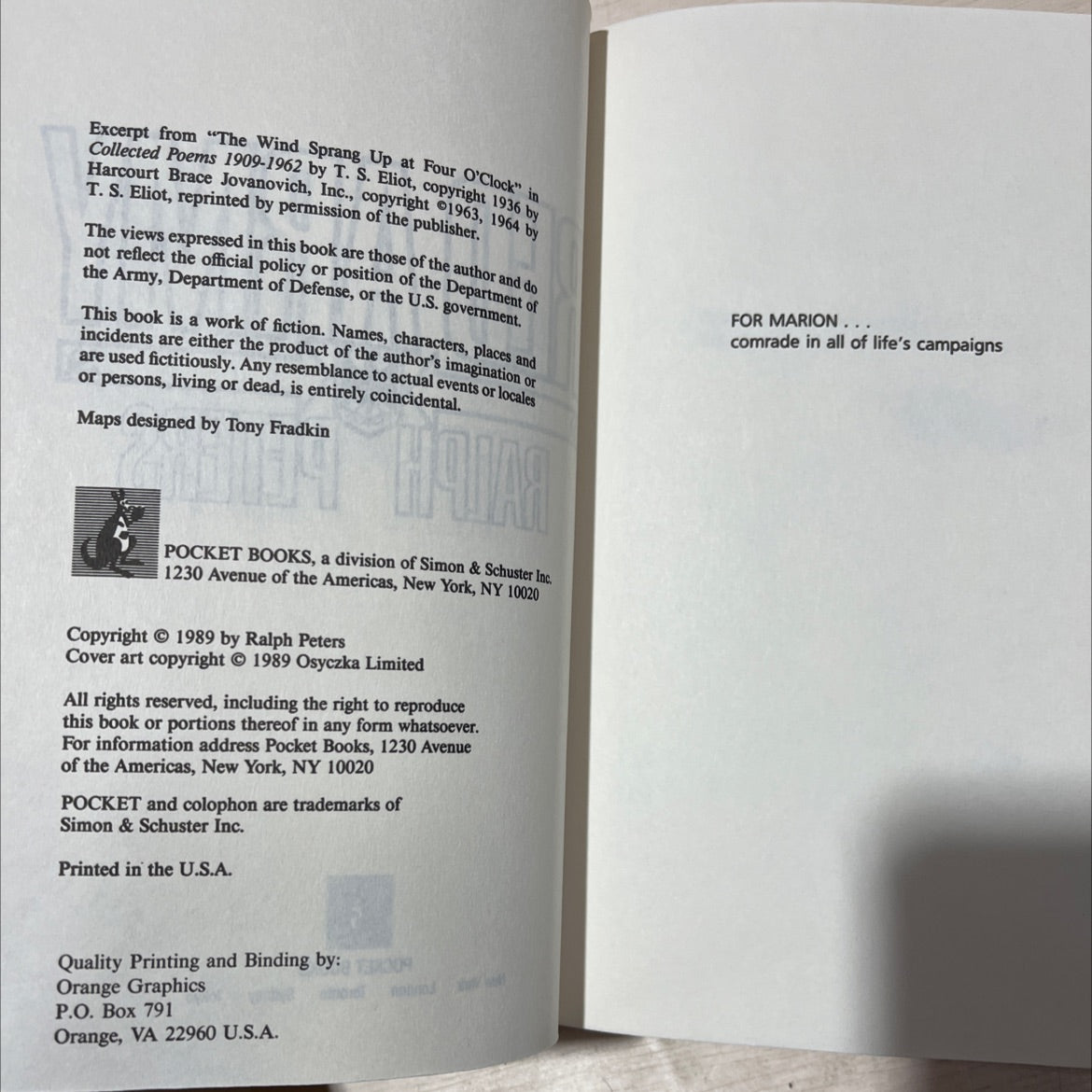 red army book, by ralph peters, 1989 Hardcover image 3