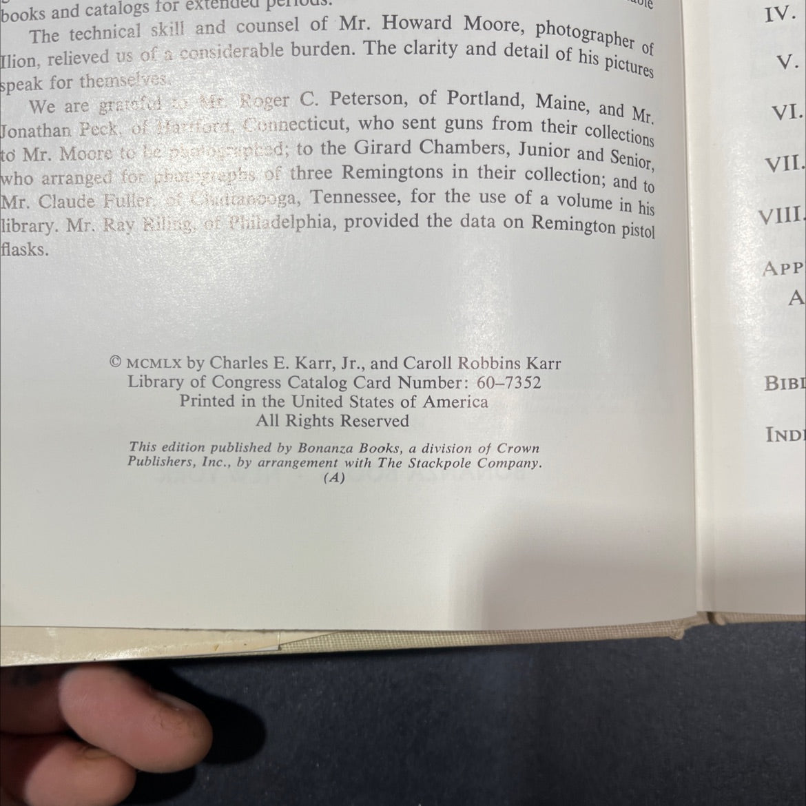 remington handguns book, by charles lee karr, jr. and caroll robbins karr, 1960 Hardcover image 3