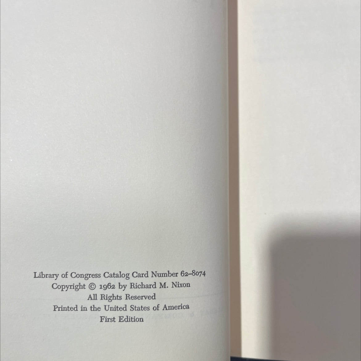 richard m. nixon six crises book, by richard m. nixon, 1962 Hardcover image 3