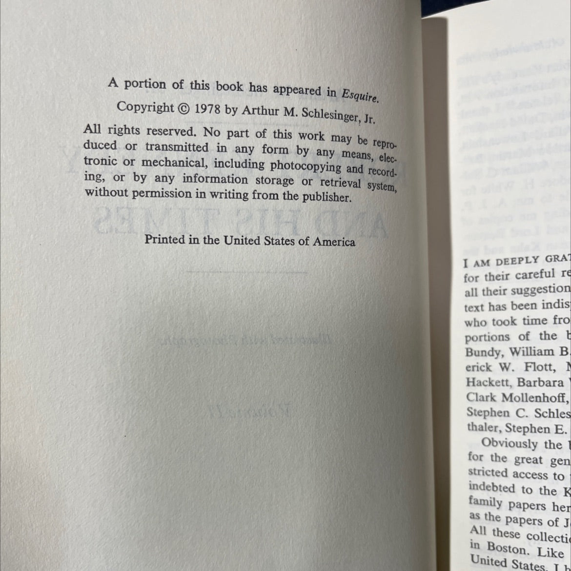 robert kennedy and his times book, by Arthur M. Schlesinger, Jr., 1978 Hardcover image 3