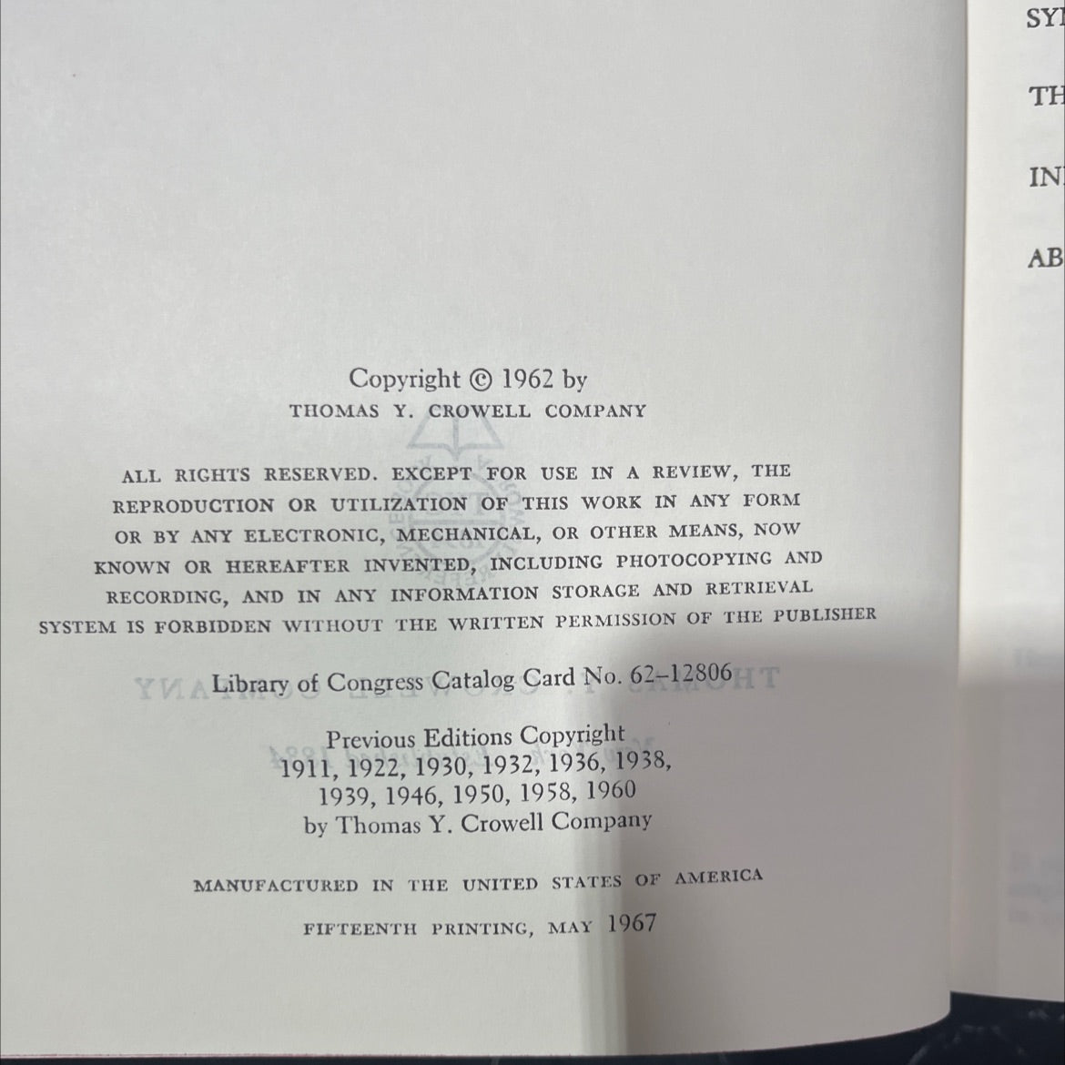 roget's international biography of peter mark roget how to use the thesaurus book, by unknown, 1962 Hardcover image 3