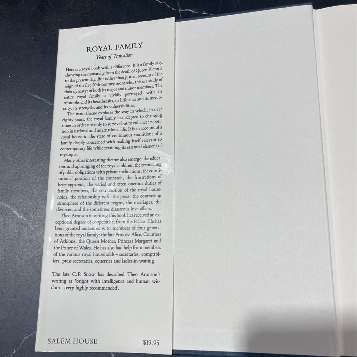 royal family years of transition book, by theo aronson, 1984 Hardcover image 4