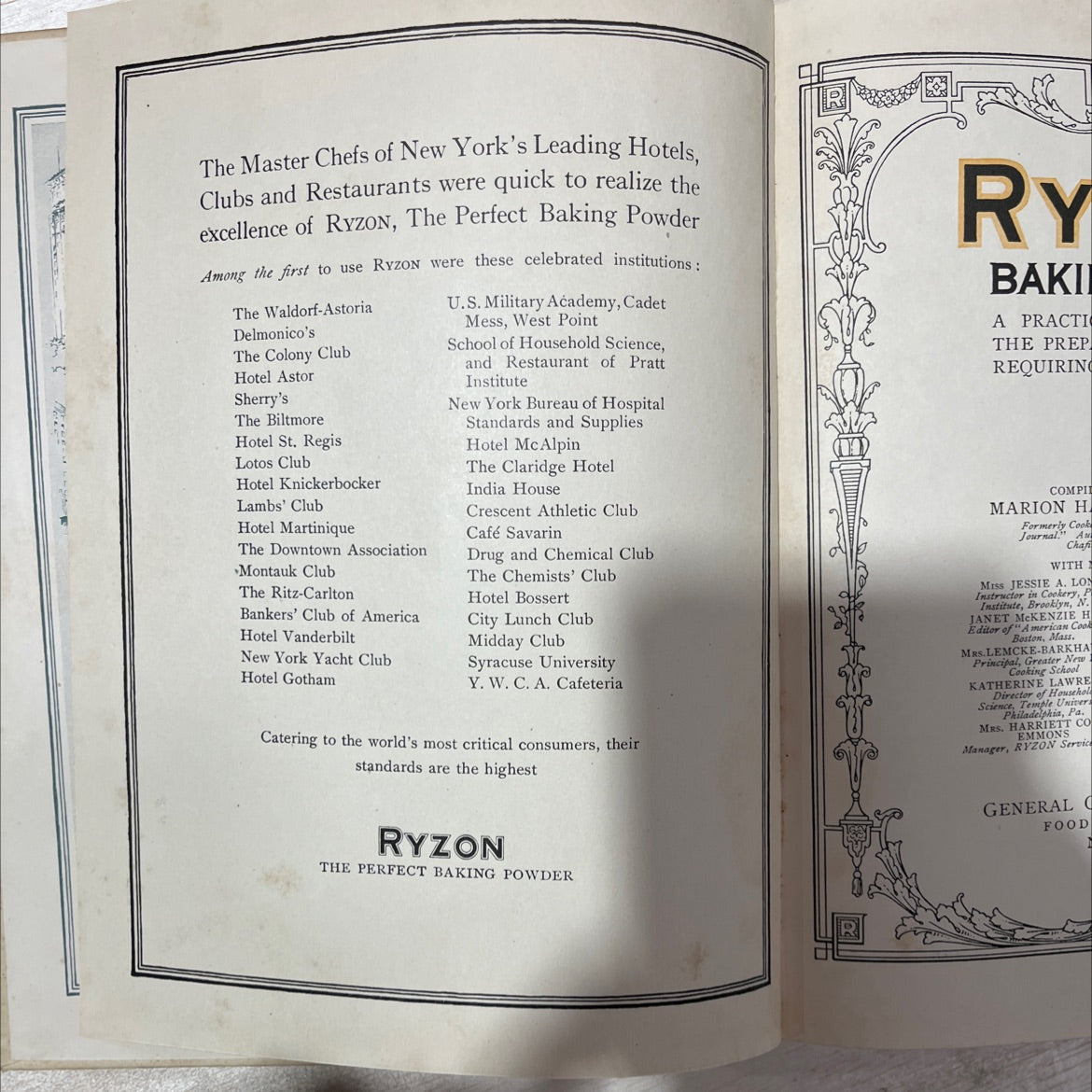 ryzon baking book a practical manual for the preparation of food requiring baking powder book, by marion harris neil, image 3