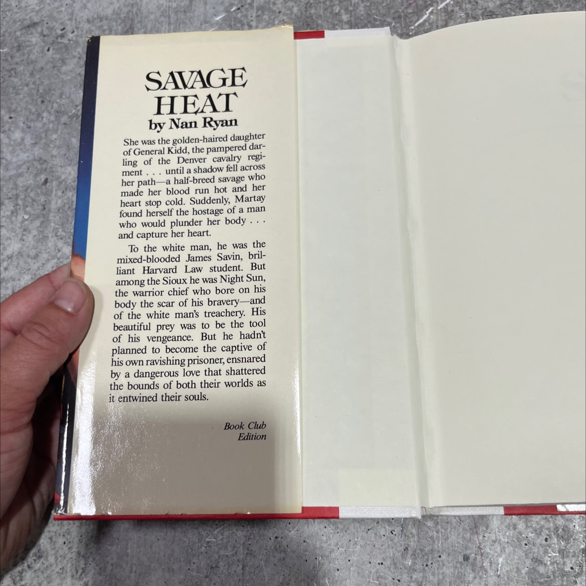 savage heat book, by nan ryan, 1989 Hardcover image 4