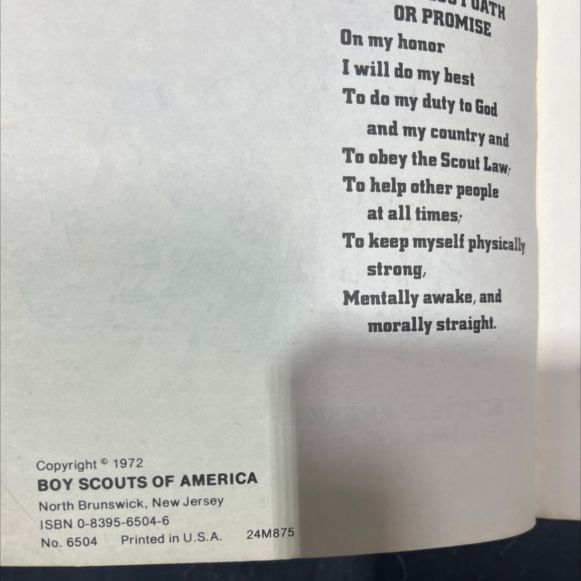 scoutmaster's handbook boy scouts of america book, by boy scouts of america, 1972 Paperback image 3