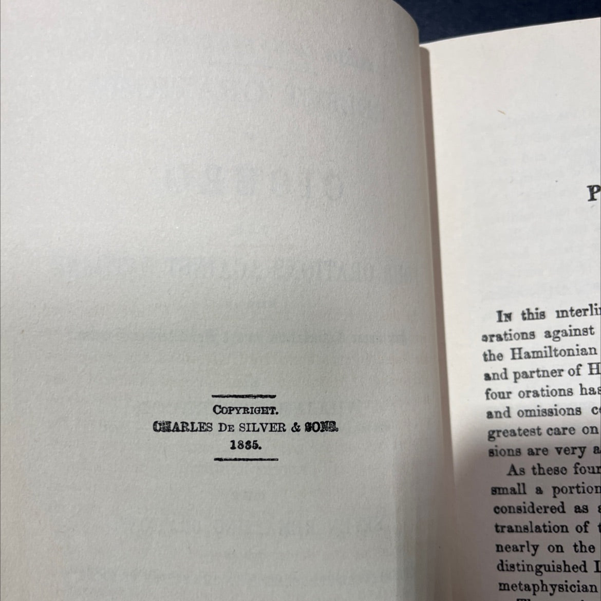 select orations of cicero book, by william underwood, thomas clark, 1885 Hardcover image 3
