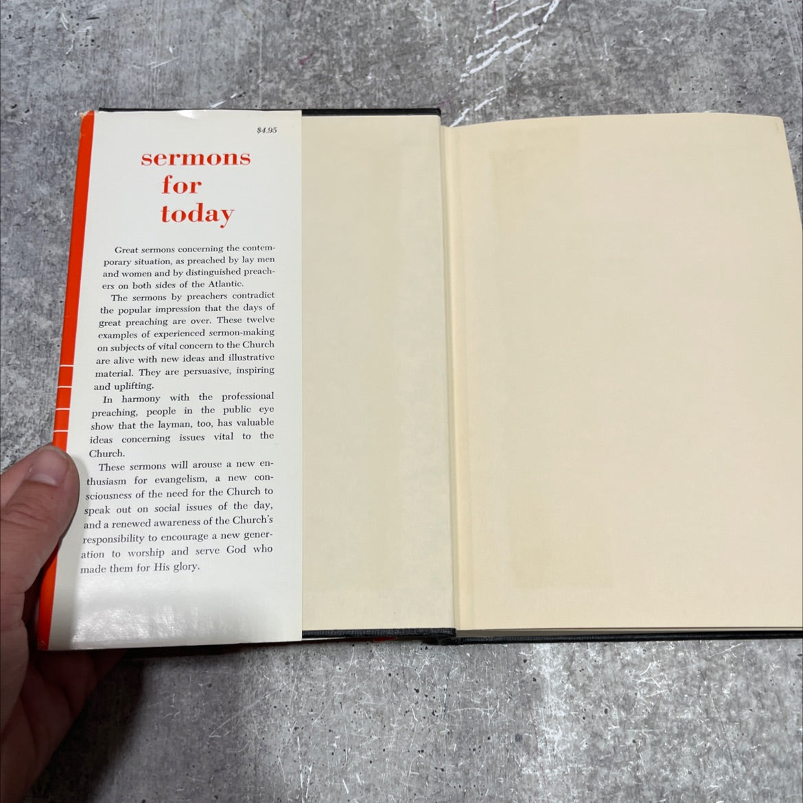 sermons for today i - ministers 2 - laymen book, by a. h. chapple, 1968 Hardcover image 4